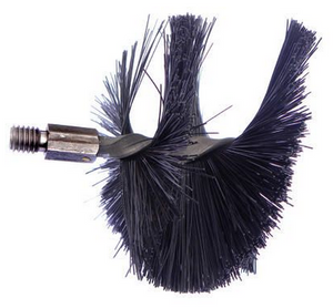 Bailey Flexible Nylon Chimney Sweep Flue Set - 5 Rods & 5" Poly Brush