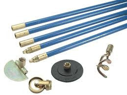 Bailey Lockfast 7/8in Drain Rod Set 4 Tools & Straps