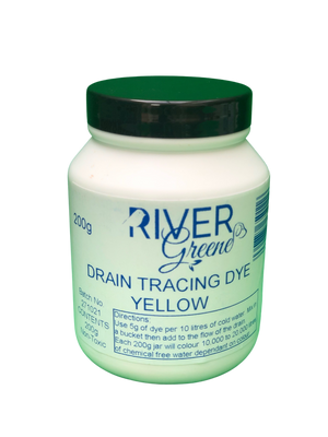 Drain Testing Dye 200g Jar - Various Colours